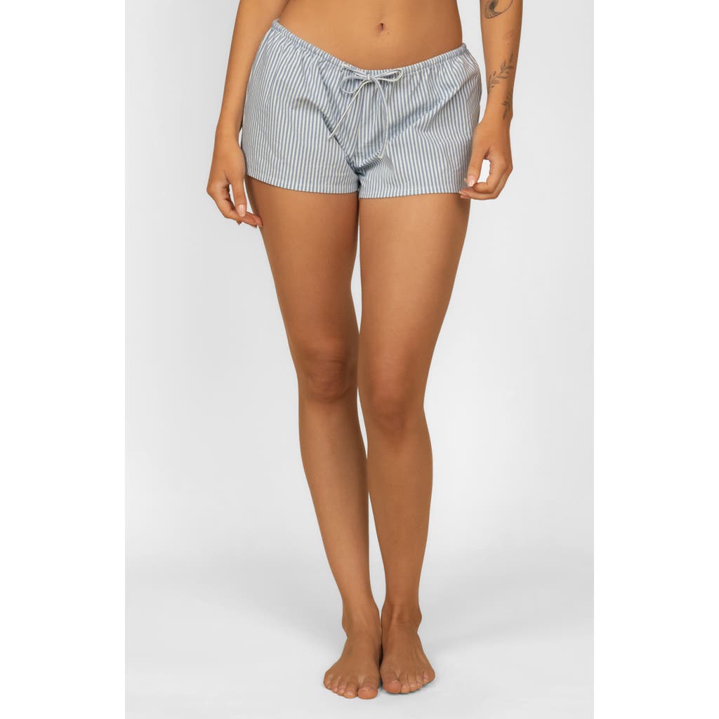 Montce Drawstring Cover-up Shorts In Blue