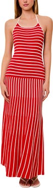 Solid & Striped The Lottie Stripe Sleeveless Knit Maxi Dress