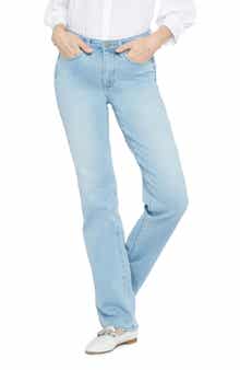 NYDJ Relaxed Distressed Straight Leg Jeans