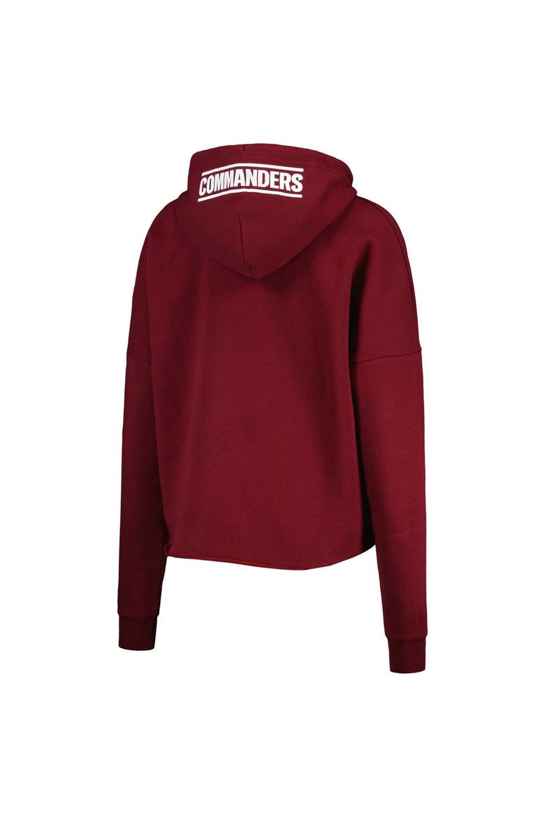 Women's New Era Burgundy Washington Commanders Foil Sleeve Pullover Hoodie, Alternate, color, Burgundy