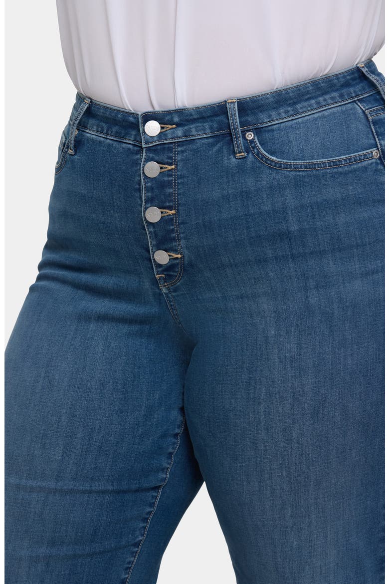 Teresa Cool Embrace® Exposed Button Wide Leg Jeans, Alternate, color, COSTA BRAVA