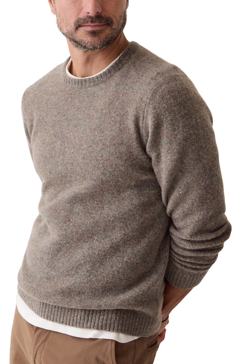 Merino Wool Crewneck Sweater, Alternate, color, WILD SAGE