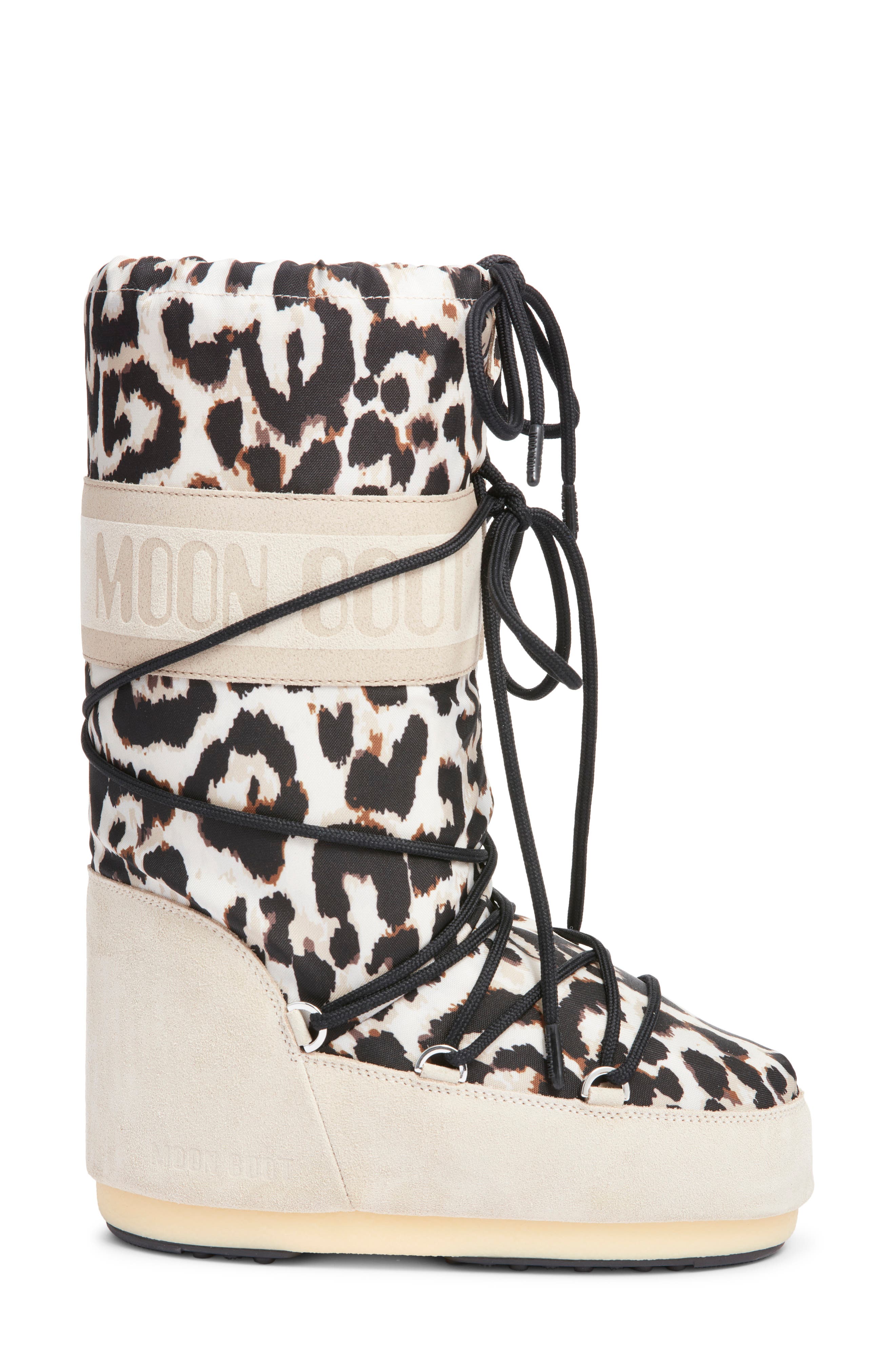 Moon Boot<sup>®</sup> Icon Water Repellent Moon Boot, Alternate, color, Light Leopard