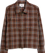 Corridor Venice Plaid Cotton Zip-Up Shirt Jacket