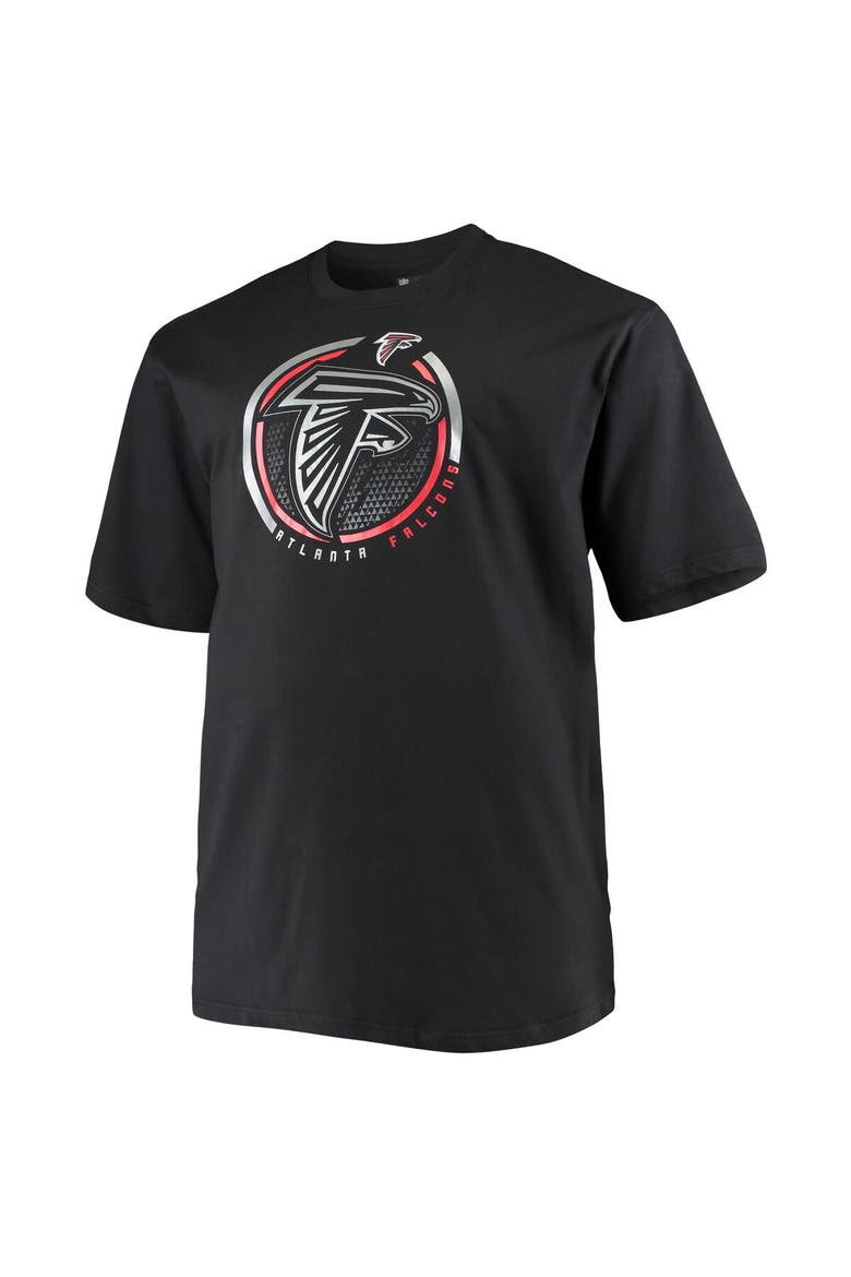 Men's Fanatics Branded Black Atlanta Falcons Big & Tall Color Pop T-Shirt, Alternate, color, Black