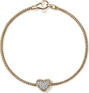 John Hardy Essentials Heart Pavé Bracelet