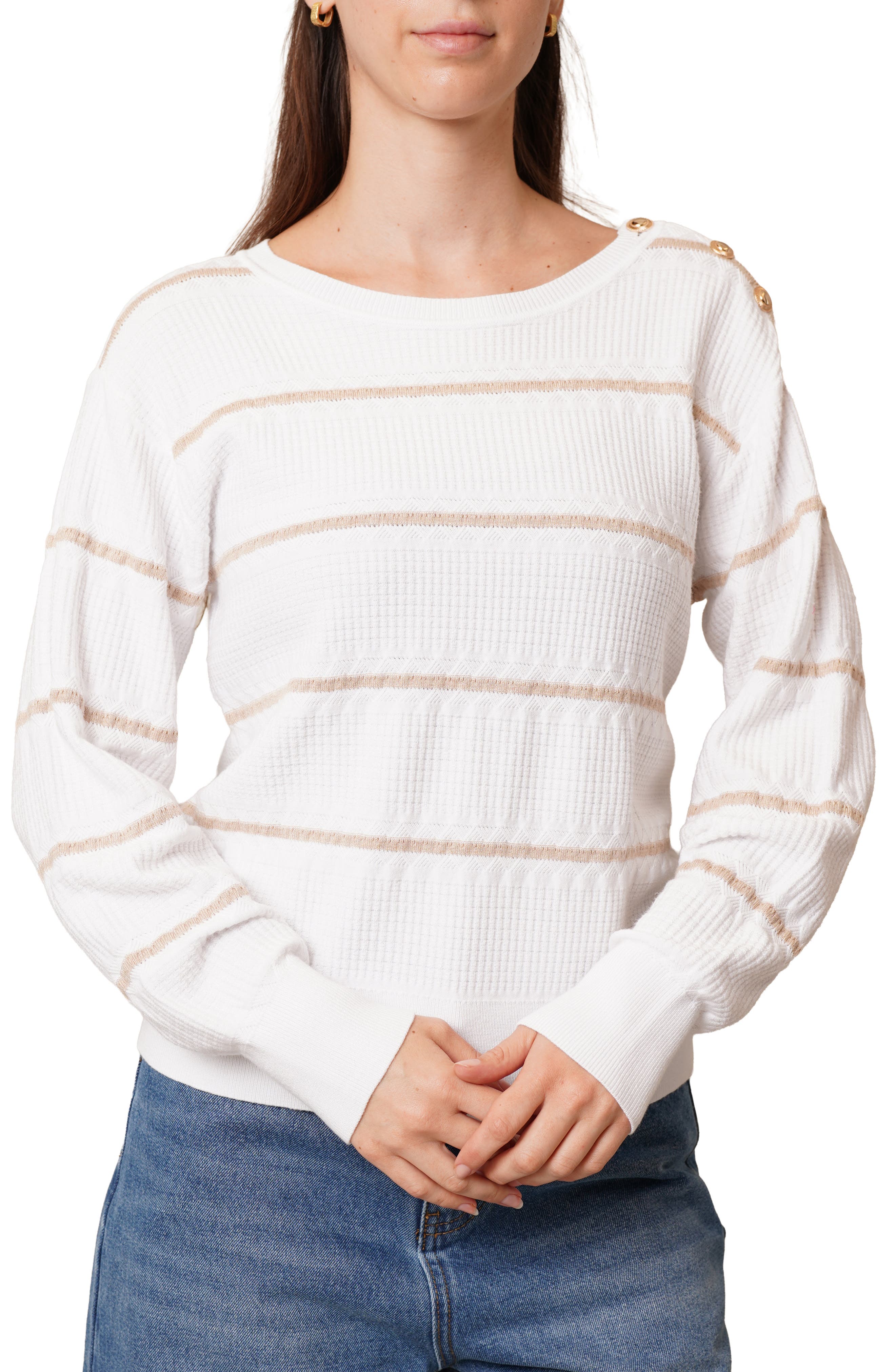 CYRUS Stripe Pullover Sweater