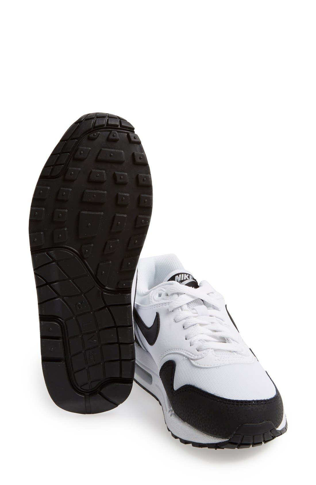'Air Max 1 Essential' Sneaker, Alternate, color, WHITE/ SILVER/ BLACK