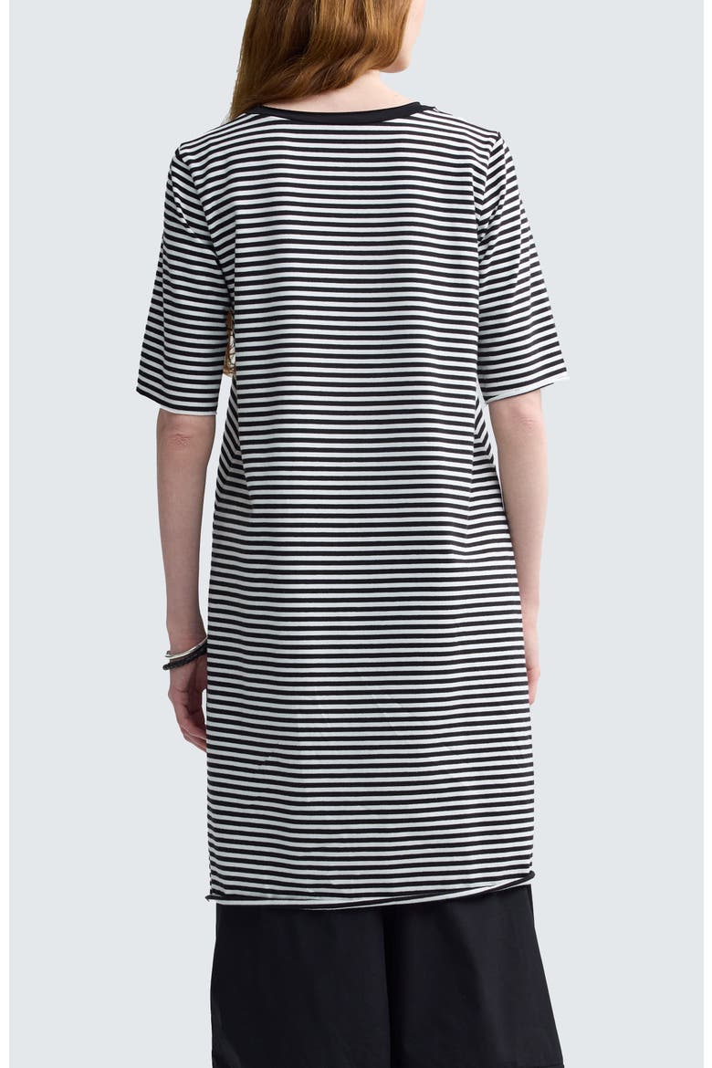 Zarael Striped Jersey Tunic, Alternate, color, Black Strip