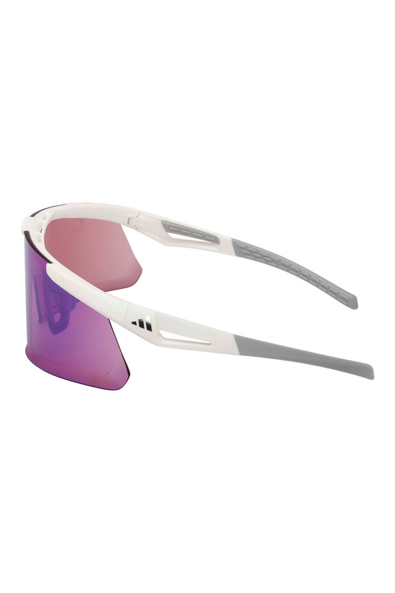 00mm Shield Sunglasses, Alternate, color, WHITE / MIRROR VIOLET