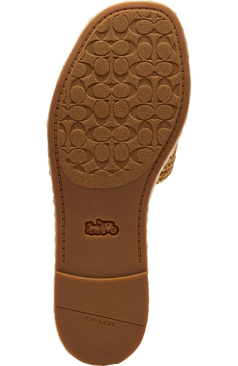 COACH Holly Raffia Platform Sandal, Alternate, color, Natural