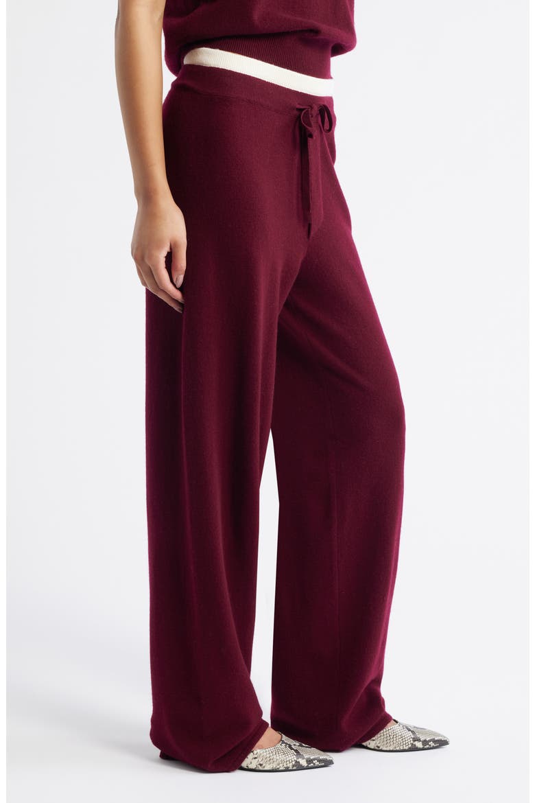 Tove Layered Sweater Pants, Alternate, color, MERLOT