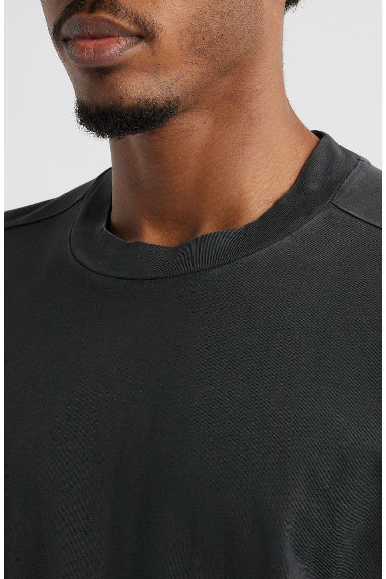 Garment Dyed Boxy Crop T-Shirt, Alternate, color, BLACK FADED