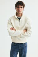 H&M Relaxed-Fit Half-Zip Sweatshirt