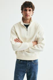 H&M Relaxed-Fit Half-Zip Sweatshirt