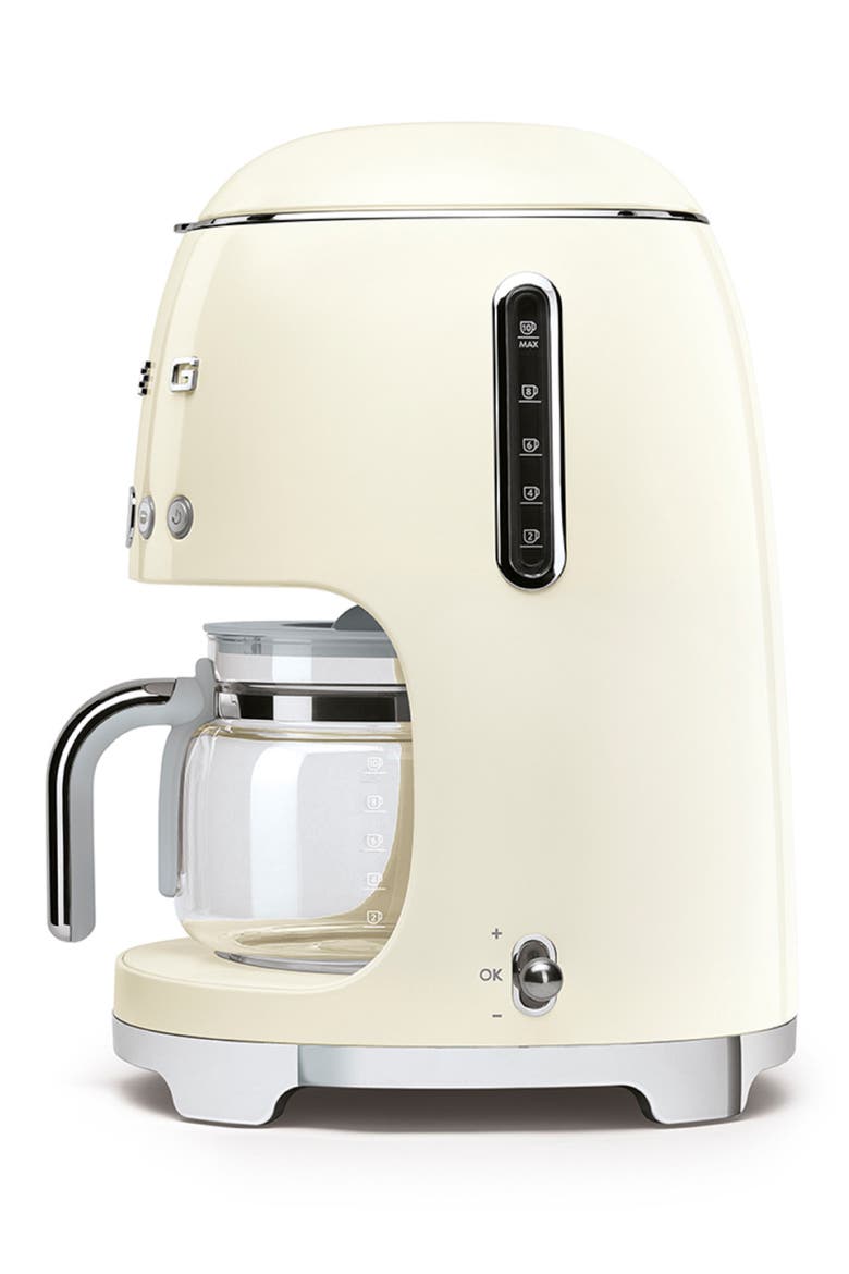 '50s Retro Style 10-Cup Drip Coffeemaker, Alternate, color, CREAM