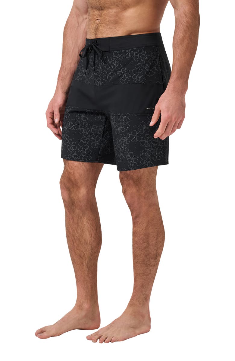 TravisMathew Just My Type Board Shorts, Alternate, color, Black