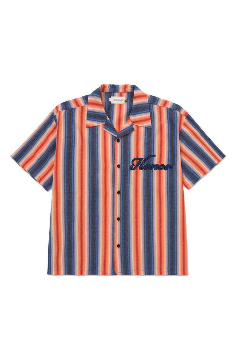 HONOR THE GIFT Auto Shop Camp Shirt, Main, color, Blue