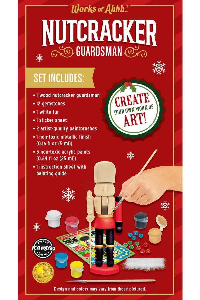 Nutcracker Guard Wood Craft Kit, Alternate, color, Multicolor