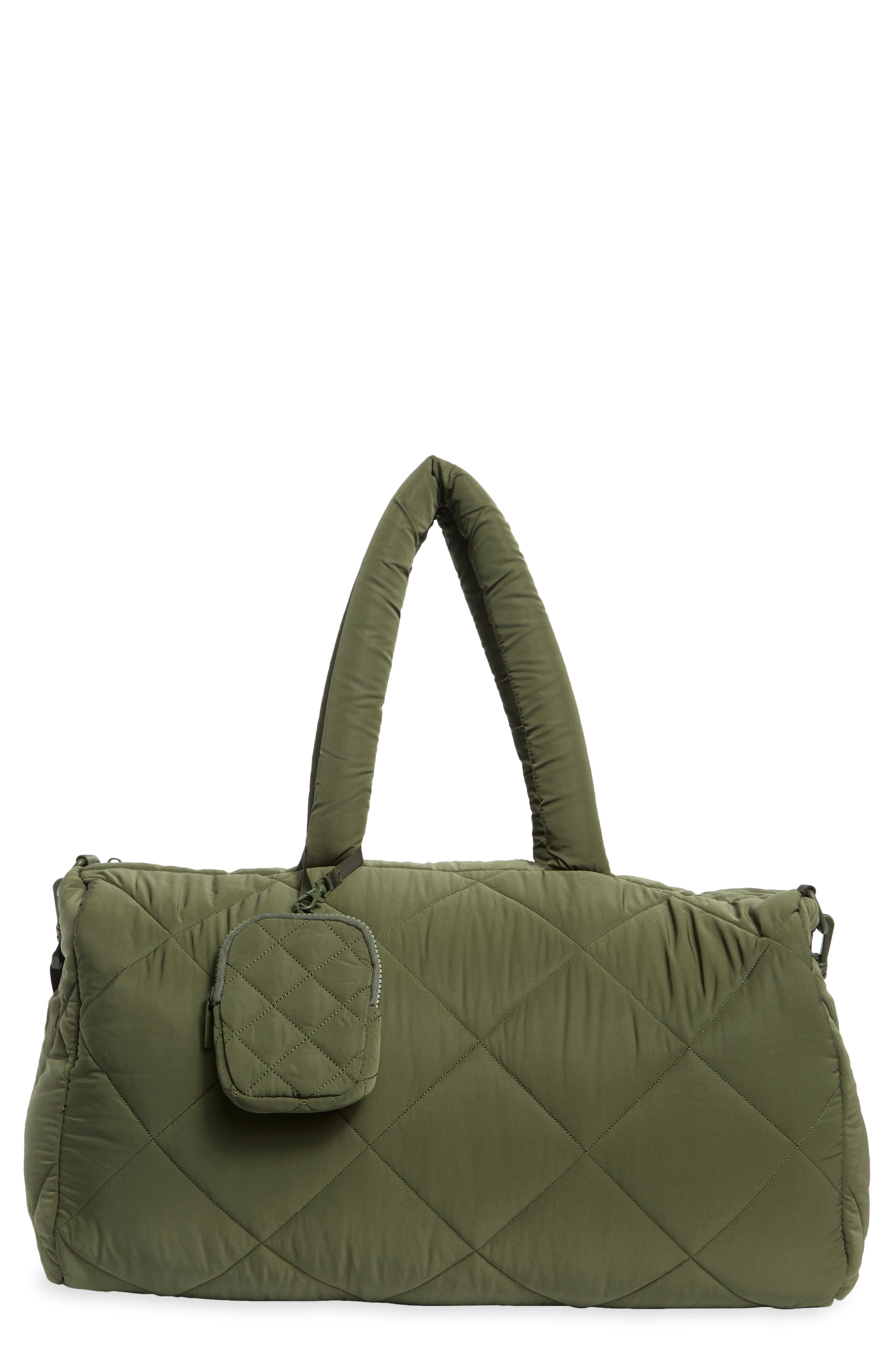 Diamond Quilt Duffle Bag