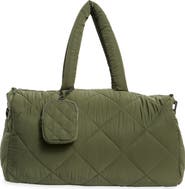MYTAGALONGS Diamond Quilt Duffle Bag
