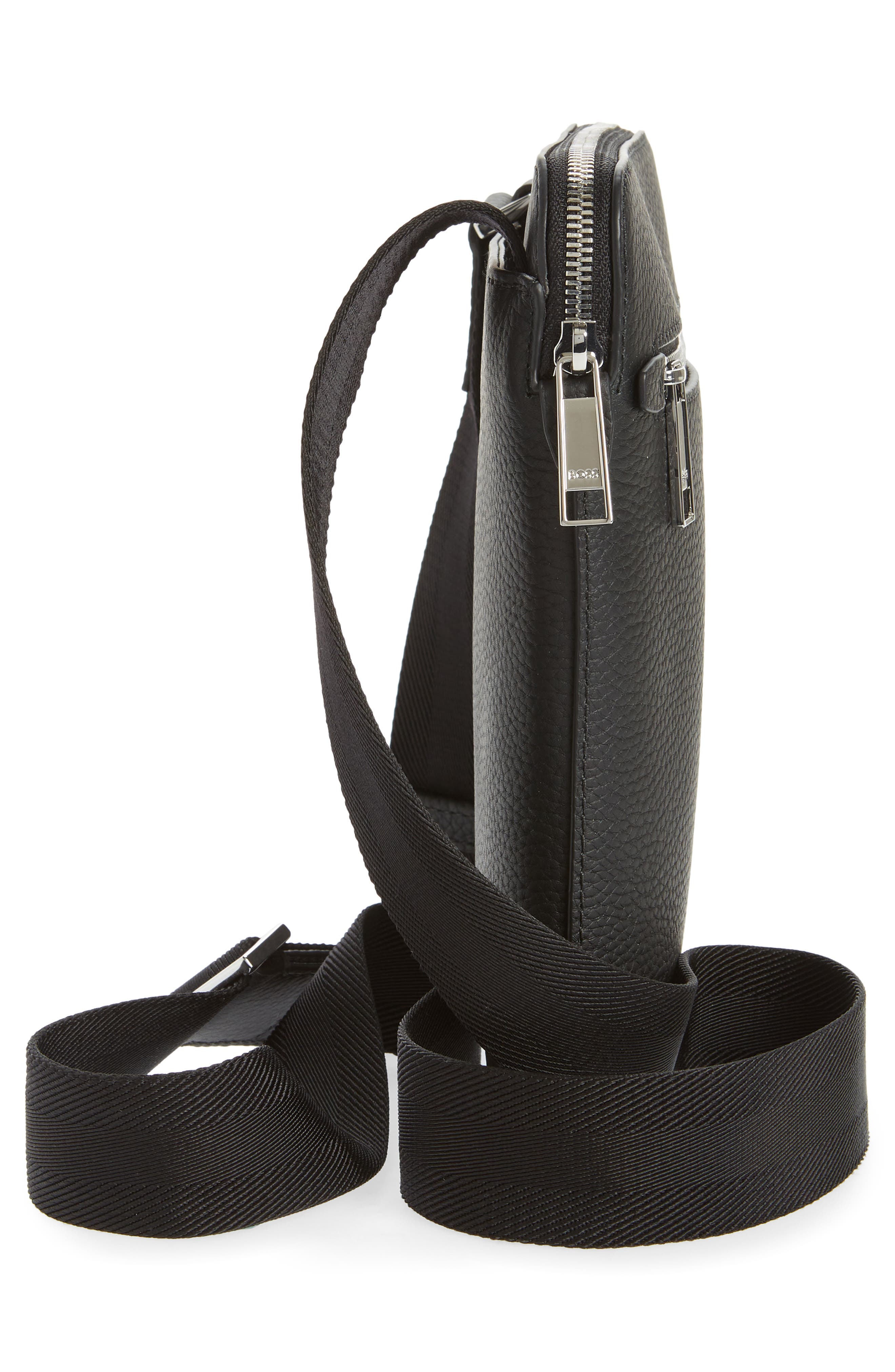 BOSS Crosstown Leather Crossbody Bag, Alternate, color, 