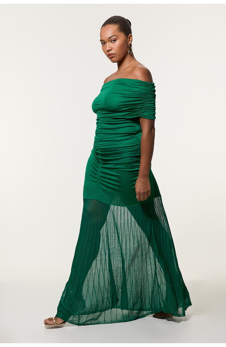 Karen Millen Long Sleeve Maxi Dress, Alternate, color, Green