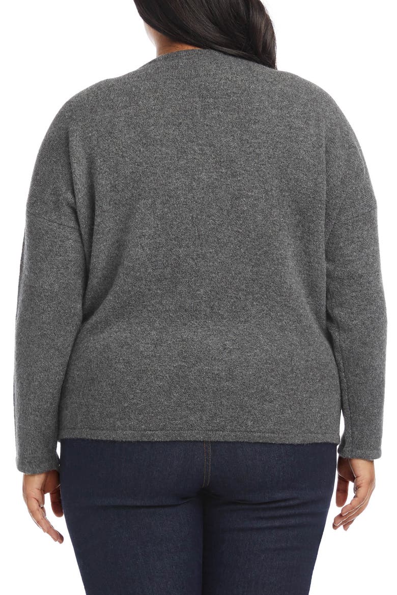 V-Neck Sweater, Alternate, color, DARK HEATHER GREY