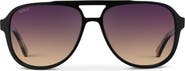 WMP Eyewear Indie - 57mm Aviator Polarized Sunglasses