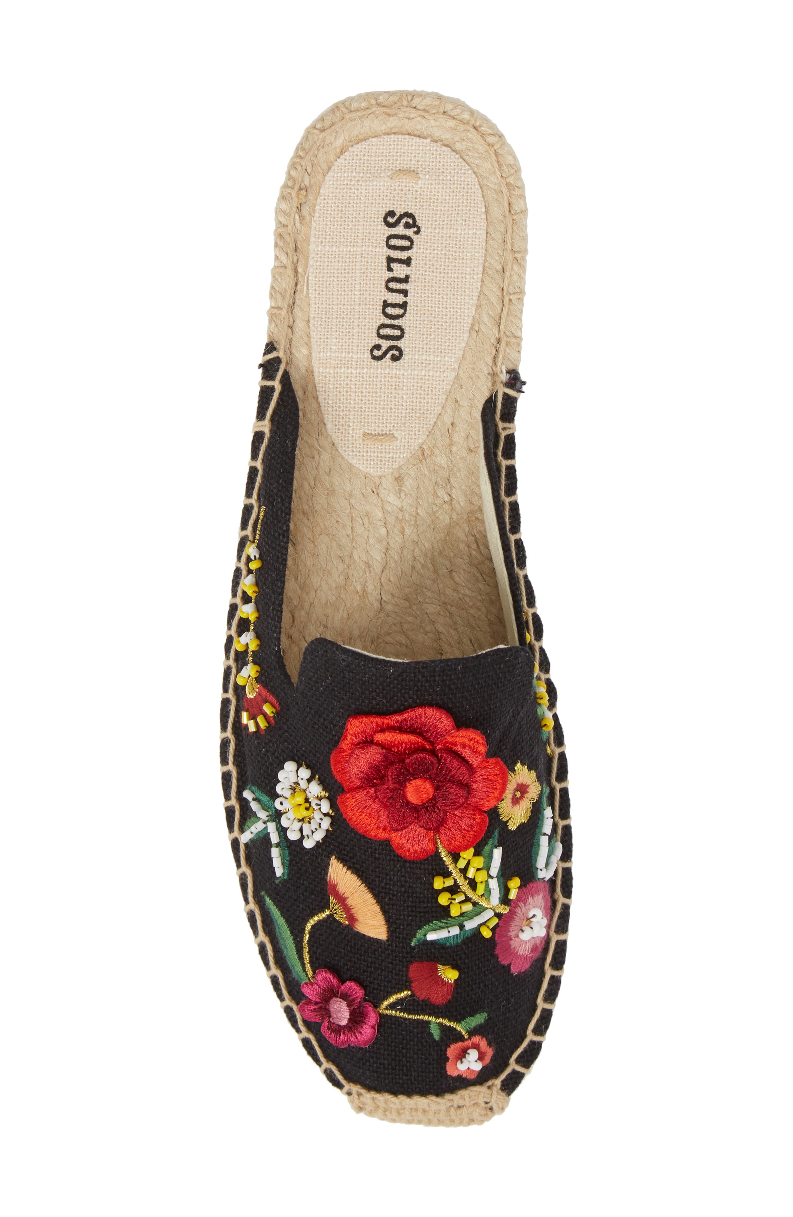 Soludos Embellished Floral Mule, Alternate, color, 