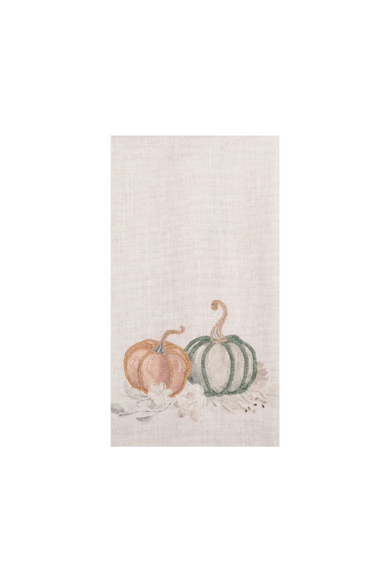 Autumn Fields Pumpkin 100% Cotton Handtowel, Main, color, Beige