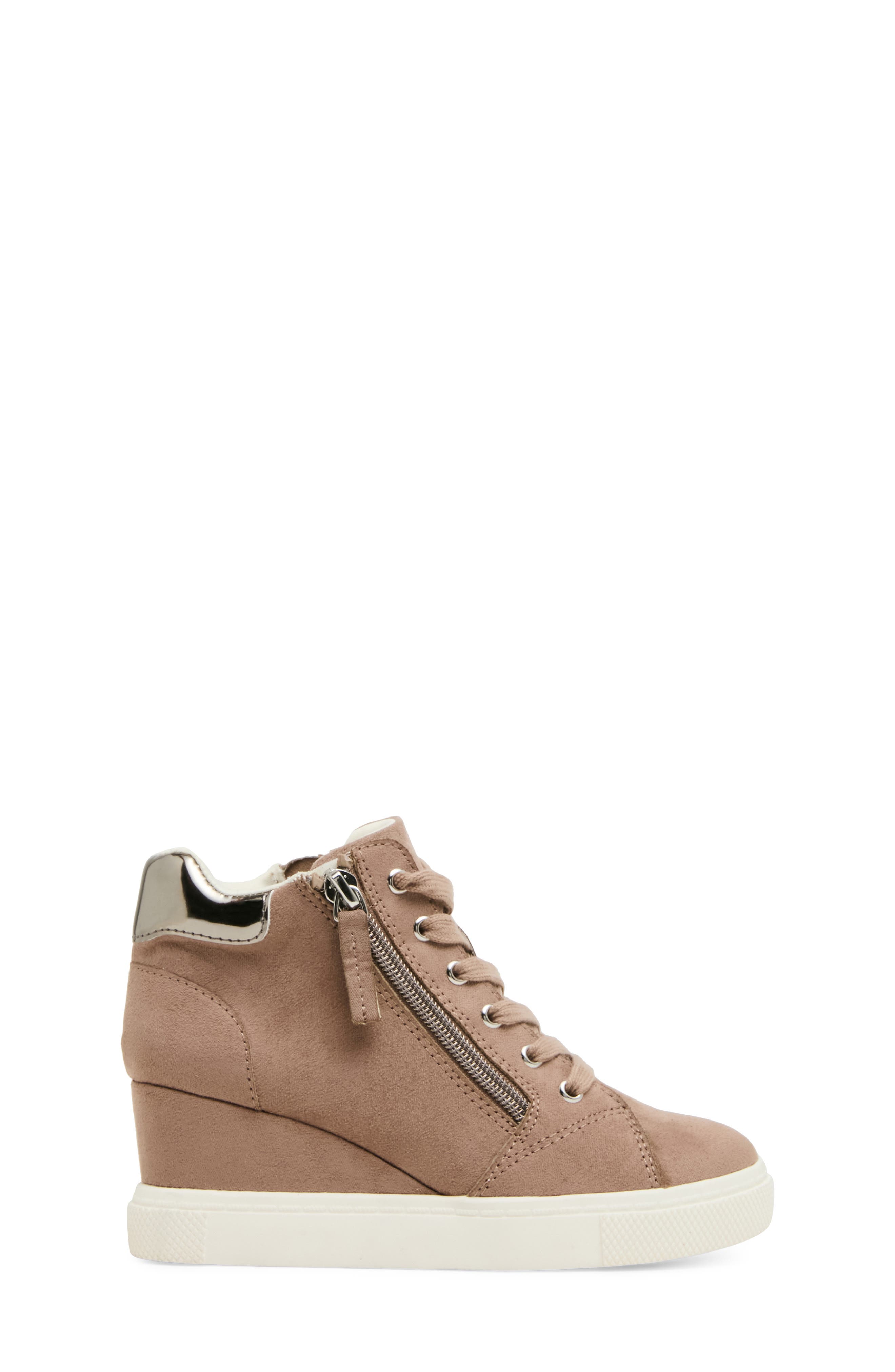 Kids' Jatomic Wedge High Top Sneaker, Alternate, color, TAUPE