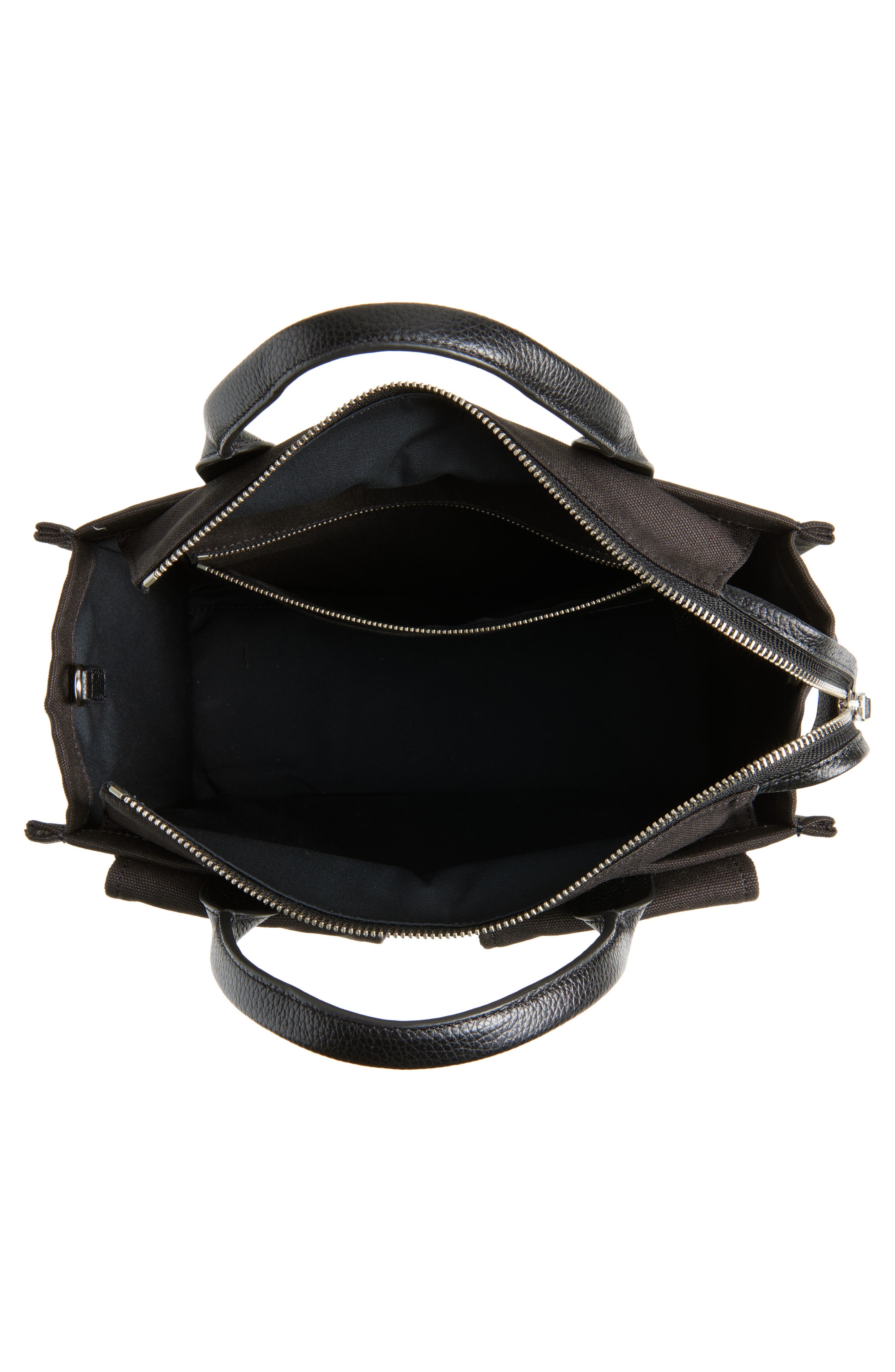 Marc Jacobs The Cargo Canvas Medium Tote Bag, Alternate, color, Black