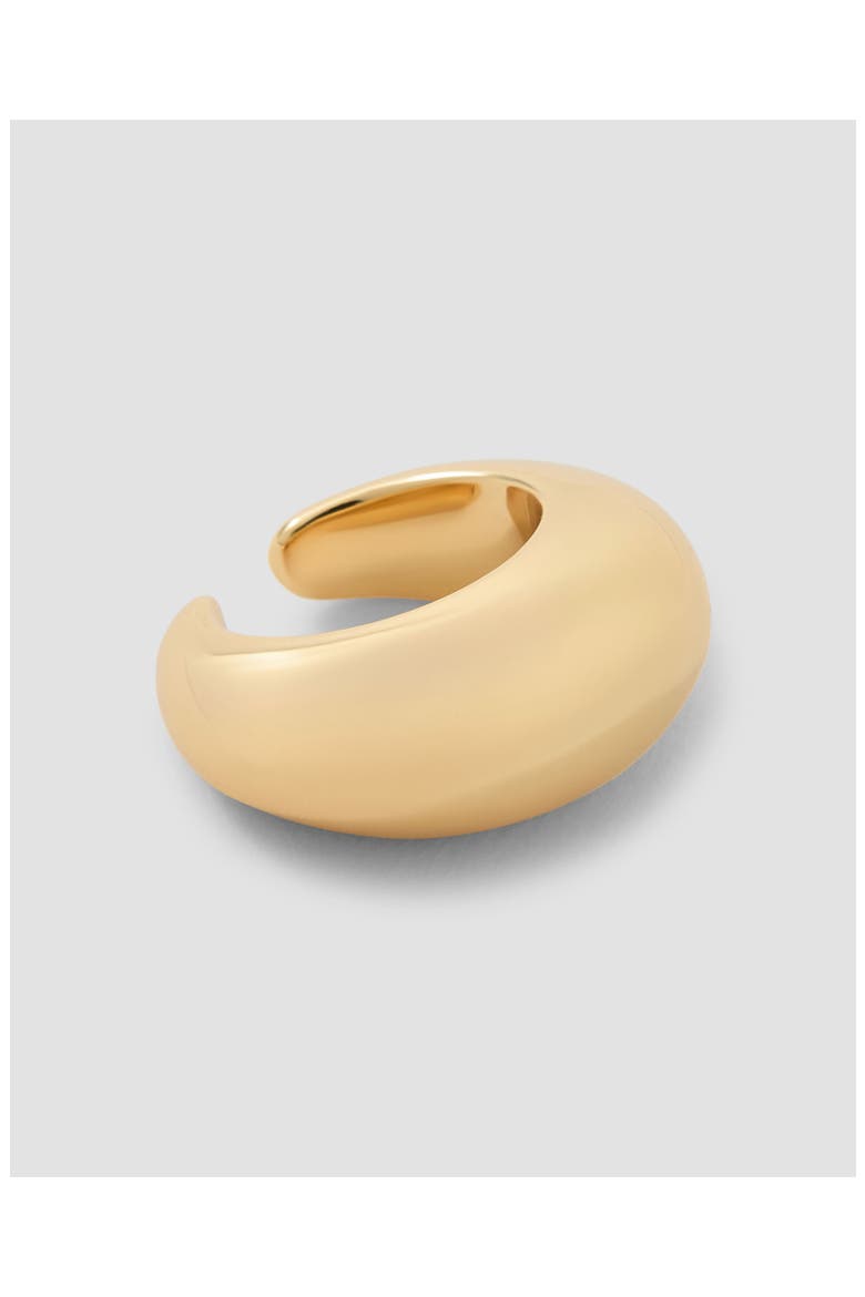 Dylan Dome Ear Cuff, Alternate, color, YELLOW GOLD