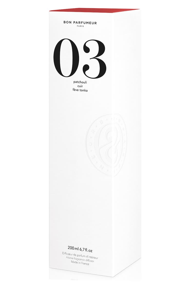 03 Patchouli Leather Tonka Bean Reed Diffuser, Alternate, color, NO COLOR