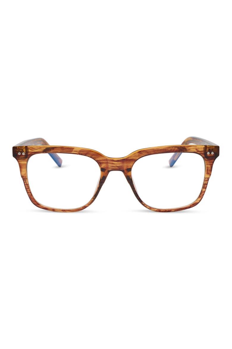 Tommy 53mm Reading Glasses, Main, color, GOLDEN HORN BLUE LIGHT