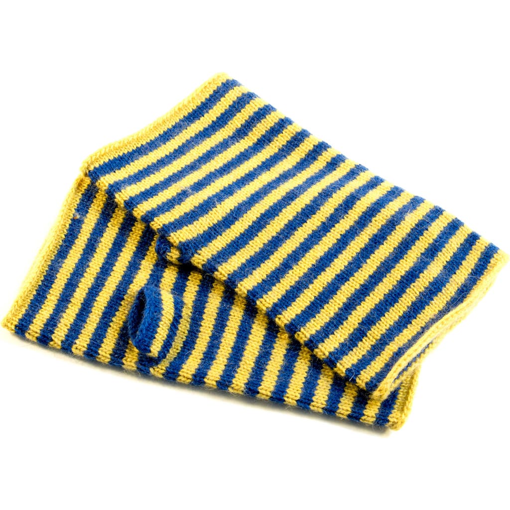 Portolano Stripe Fingerless Gloves In Multi