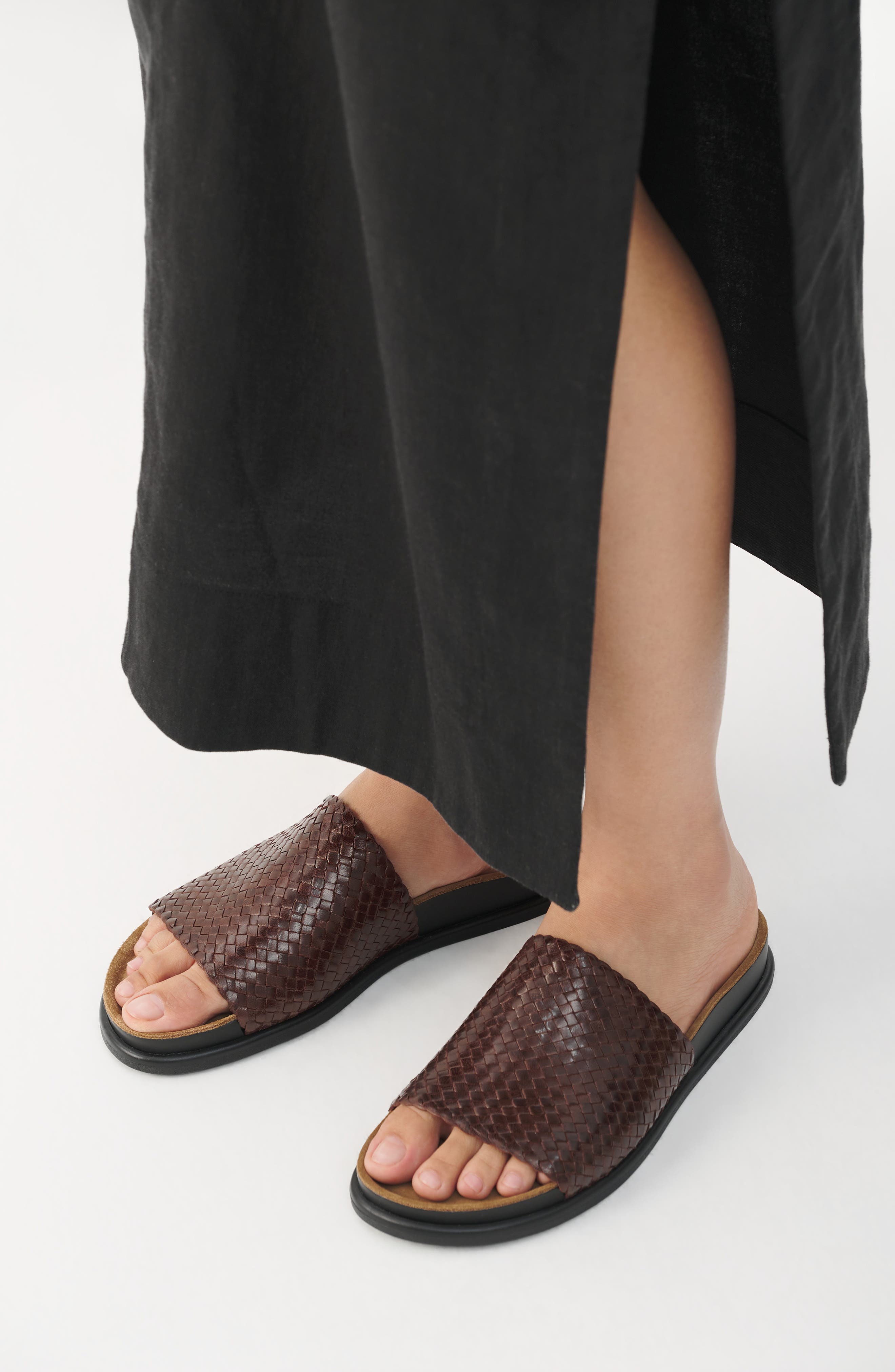 Vagabond Shoemakers Effie Slide Sandal, Alternate, color, Chocolate