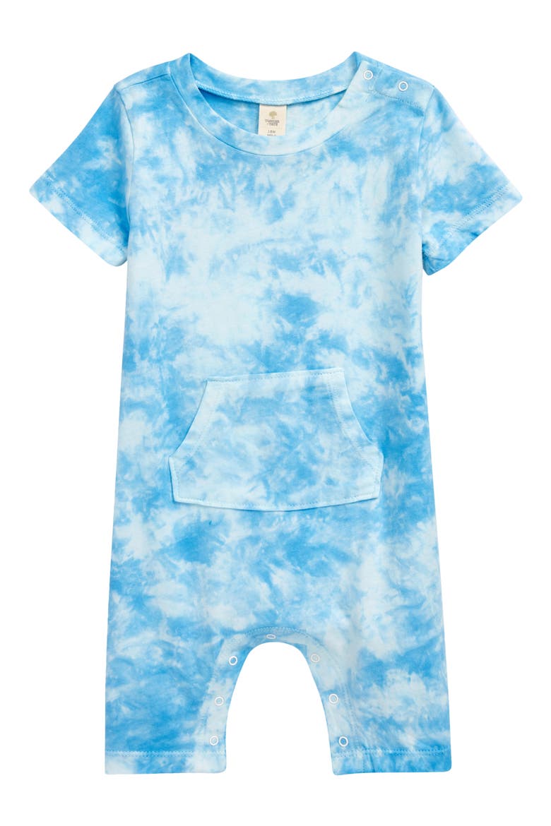 Tie Dye Romper, Main, color, BLUE RIVER TIE DYE