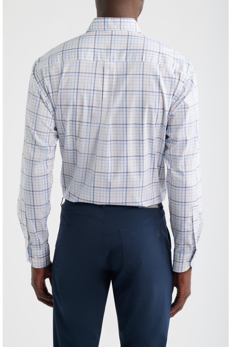 Warren Plaid Crown Light Button-Up Shirt, Alternate, color, NAVY