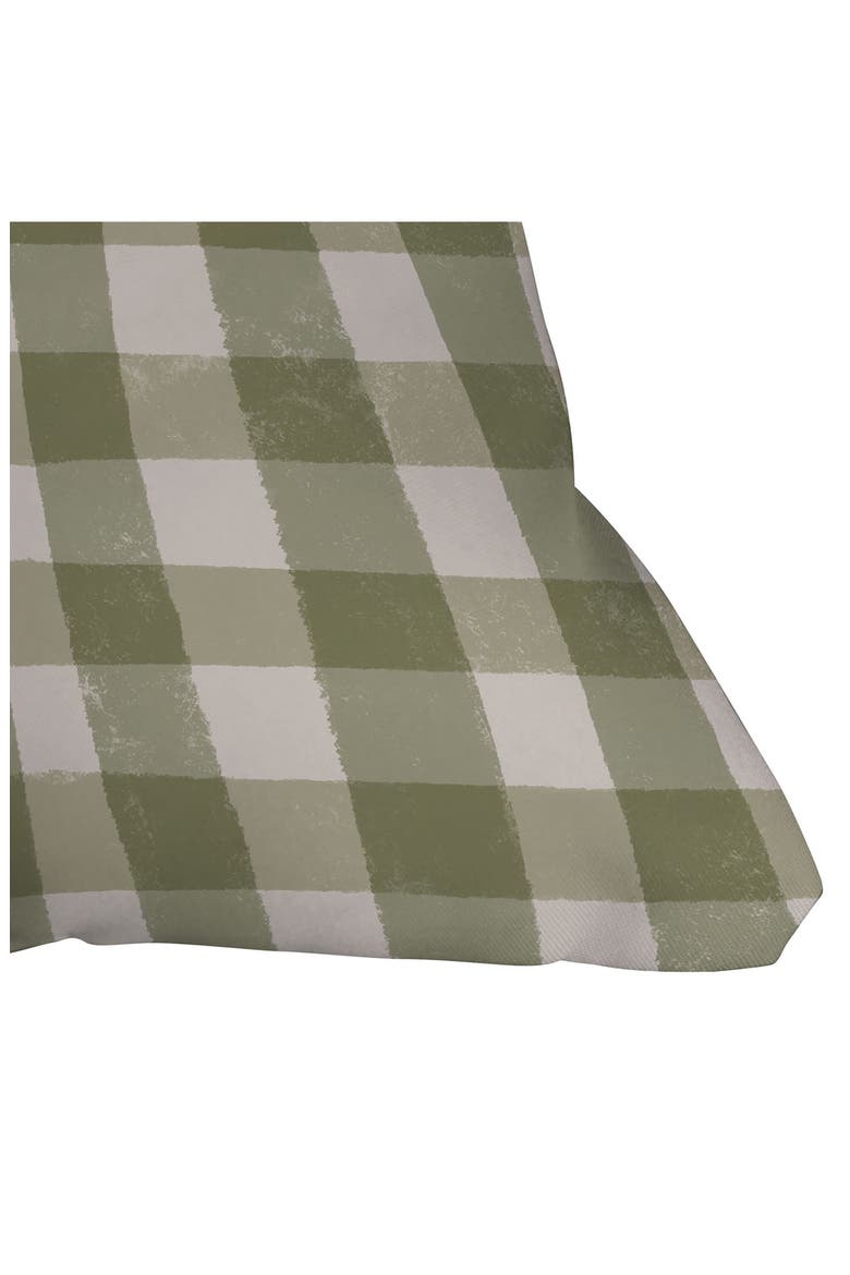 Menina Lisboa Rustic Gingham Accent Pillow, Alternate, color, GREEN