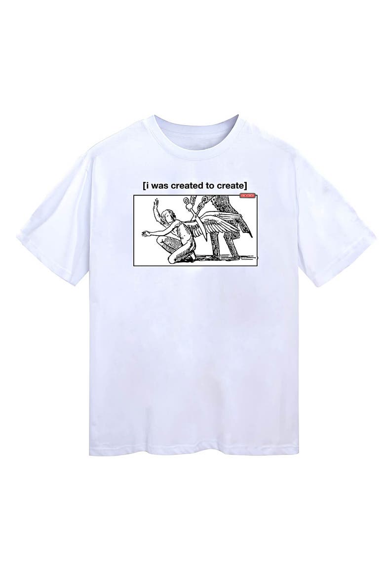 Created Tee, Main, color, White