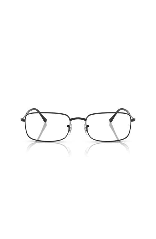 Ray Ban Ray-ban 56mm Irregular Optical Glasses In Black