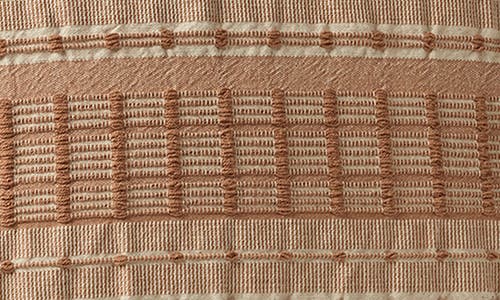 Coyuchi Sea Ridge Organic Cotton Pillow Cover In Brown
