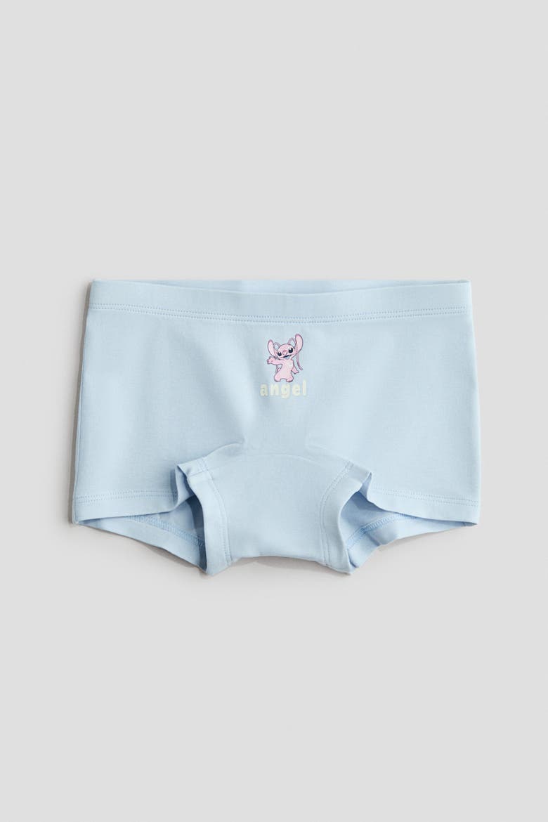 5-pack cotton boxer briefs, Alternate, color, Light blue/Lilo & Stitch
