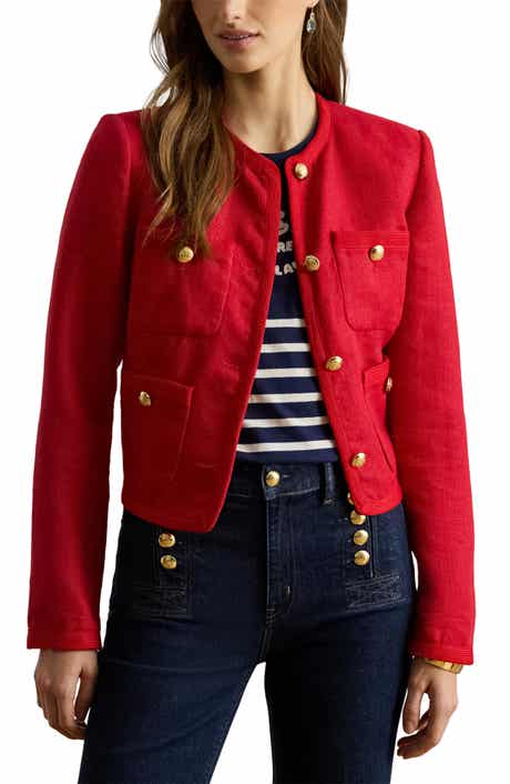 Linen Herringbone Jacket