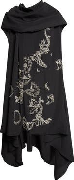 Dries Van Noten Ducya Embellished Cape Dress
