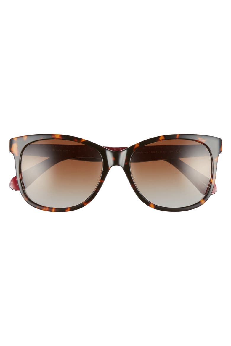 danalyn 54mm polarized sunglasses, Alternate, color, DARK HAVANA POLARIZED