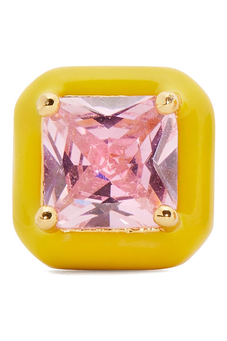 brighten up square stud earrings, Alternate, color, LIGHT PINK MULTI