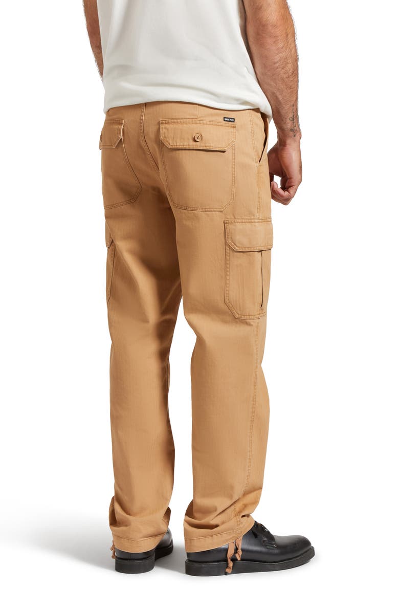 Brixton Waypoint Cotton Herringbone Cargo Pants, Alternate, color, 